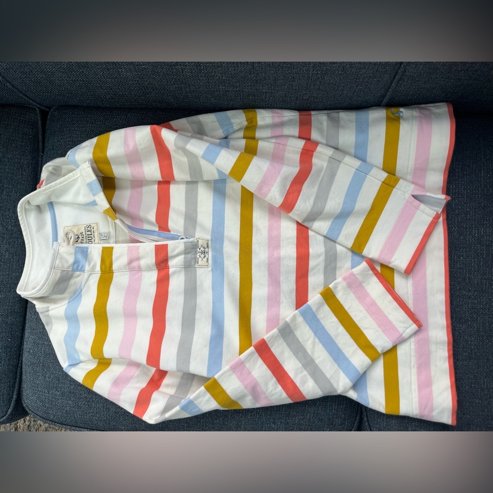Joules womens size 8 like new striped sweatshirt